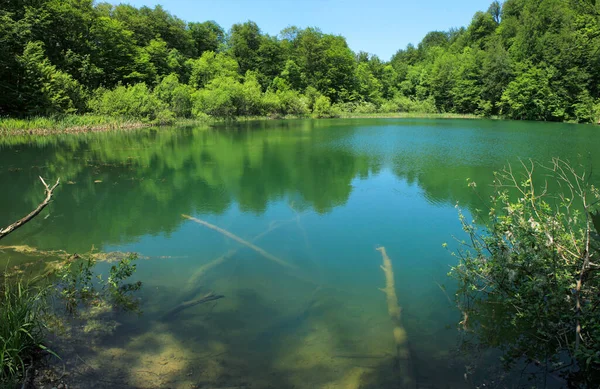 Schöner Blauer Bergsee Kilavar Bezirk Shabran Aserbaidschan — Stockfoto