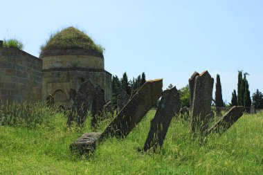 Yedi Kubbe 'nin anıtları. Shemakha. Azerbaycan.