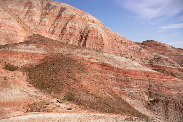 奇齐美丽的红色山脉与火星相似 阿塞拜疆 — 图库照片