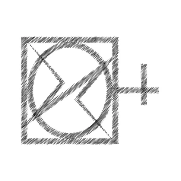 Logotipo Para Vestuário Têxteis Formas Geométricas Quadrado Retângulo Círculo Linhas — Vetor de Stock