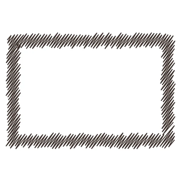 Lijntekening Van Een Geometrische Vorm Lineaire Platte Stijl Vectorbeeld Geïsoleerd — Stockvector
