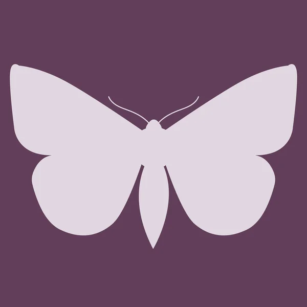 Silhouette Eines Schmetterlings — Stockvektor