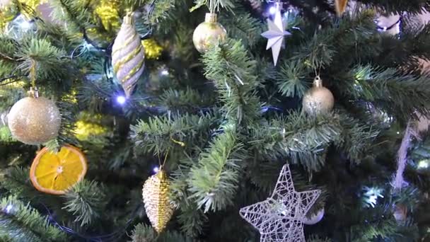 Garland Tree Christmas Winter New Year — Video Stock