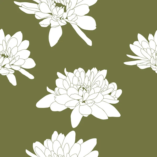 Yaprakları ve çiçekleri olan soyut, pürüzsüz bir desen. Çeşitli yüzey için vektör arkaplanı. Moda el çizimi dokular.