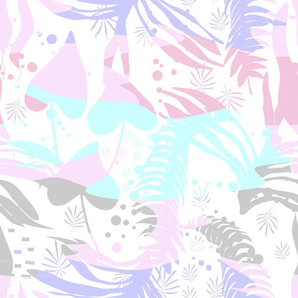 Kusursuz bir vektör. Soyut ve soyut tropikal akıntılar. Moda biçimi.