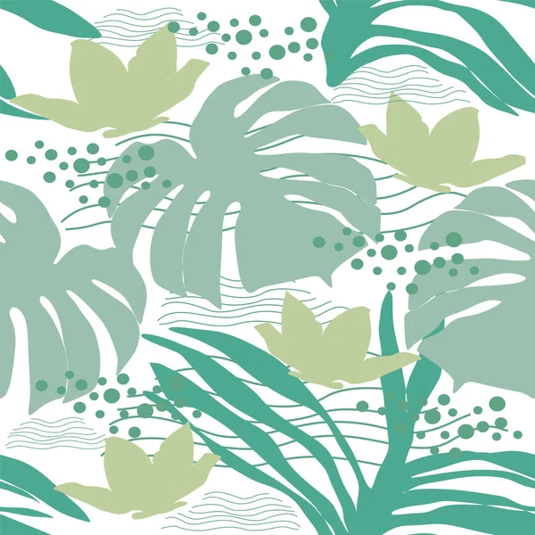 Kusursuz bir vektör. Soyut ve soyut tropikal akıntılar. Moda biçimi.