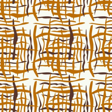 Soyut şekilli basit geometrik dikişsiz desen. Moda el çizimi dokular.