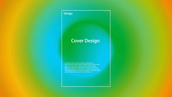 Abstract Background Fluid Gradient Shapes Vector Illustration Placards Brochures Flyers — Vector de stock
