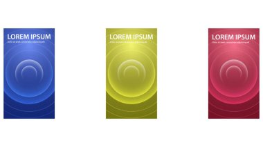 Soyut arkaplan seti. Vektör çizimi. EPS 10