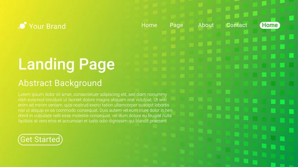 Landing Page Website Template Vector Abstraktes Farbenfrohes Gefälle Vektor Illustrationskonzepte — Stockvektor