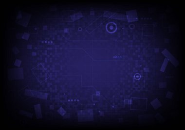 Soyut yüksek teknoloji geçmişi. Sanal gerçeklik yüksek teknoloji yeniliği. Devre kartı. Gelecekçi bilim kurgu arayüzü. Dijital iş. Geometrik veri şekilleri. Yer Tutucu için piksel ekranı