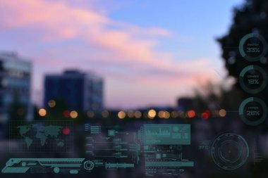 Modern teknoloji kavramının soyut arkaplanı