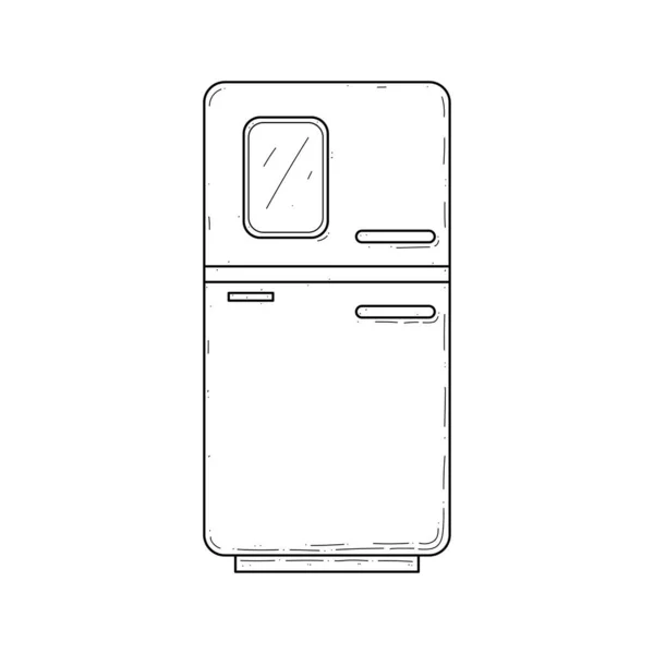 Diseño Abstracto Vectores Del Concepto Doodle Comida Carne Del Refrigerador — Archivo Imágenes Vectoriales