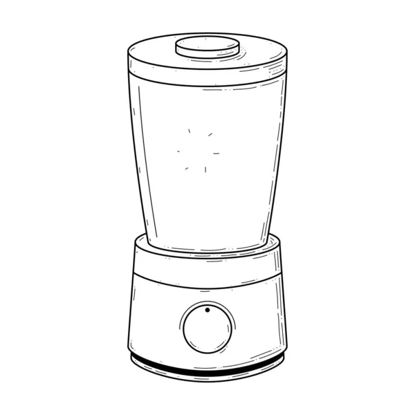 Abstraktní Ručně Kreslené Kuchyňské Náčiní Blender Meal Doodle Koncept Vektorový — Stockový vektor