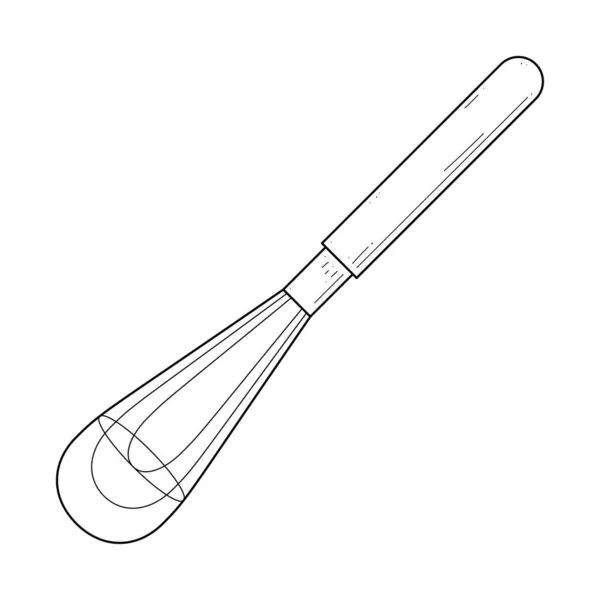 Abstraktní Ručně Kreslené Kuchyňské Náčiní Corolla Meal Doodle Koncept Vektorový — Stockový vektor