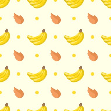 Kusursuz desensiz desenli elementler Yaprak Vektörü Tasarım Stili Muz 'u, Tekstil Tekstil, Giysi, Hediye Paketi, Duvar Kağıdı, Pastel