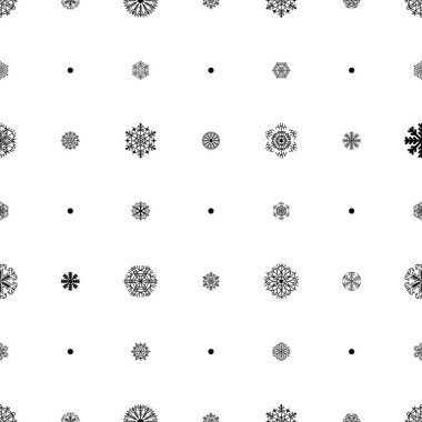 Noel, Yeni Yıl, Xmas Dekorasyon Vektör Tasarım Biçimi için Soyut Kusursuz Şekil Kar Tanesi Arkaplanı