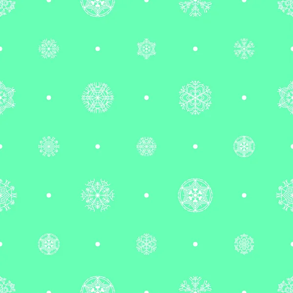 Abstrakcyjny Bezszwowy Wzór Zimowy Śnieżynka Tło Boże Narodzenie Nowy Rok — Wektor stockowy