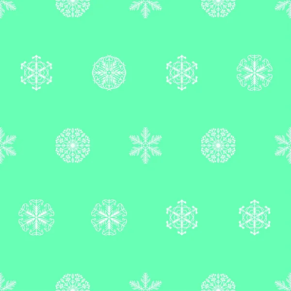 Abstract Naadloos Patroon Winter Sneeuwvlok Achtergrond Voor Kerstmis Nieuwjaar Kerstmis — Stockvector