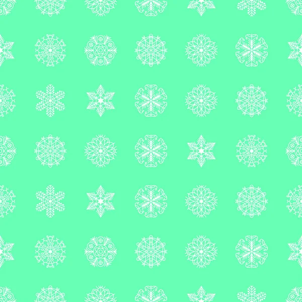 Fondo Sin Costura Abstracto Del Copo Nieve Del Invierno Del — Vector de stock