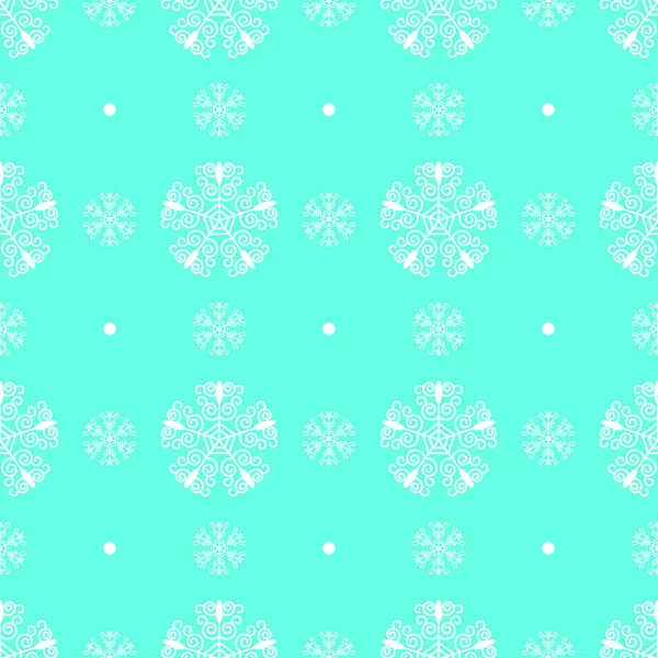 Abstract Seamless Pattern Winter Snowflake Φόντο Για Χριστούγεννα Νέο Έτος — Διανυσματικό Αρχείο