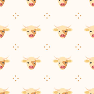 Kusursuz desenli soyut elementler Hayvan Başı Vahşi Yaşam Vektör Tasarım Stili Tekstil Tekstil, Giysi, Hediye Paketi, Duvar Kağıdı, Pastel