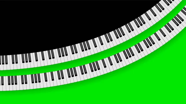 要旨ピアノ鍵盤楽器ソングメロディベクトルデザインスタイル — ストックベクタ