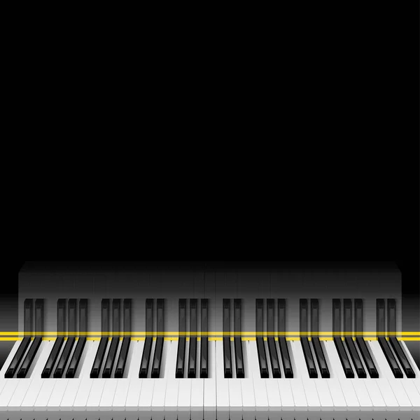 Abstrakte Klaviertasten Musik Tastaturinstrument Song Melody Vector Design Style — Stockvektor