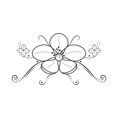 Soyut El Çizimi Çiçek Bitkisi Çiçek Çiçeği Çiçeği Çiçek Çiçeği Çiçeği Çiçeği Şekillendirme Vektör Tasarımı Tasarım Stili Beyaz Arkaplanda Ayrı