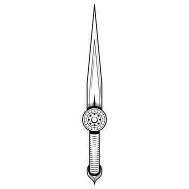 Soyut Siyah Basit Çizgili Metal Kılıç Bıçak Bıçak Kılıç Element Tasarım Vektör Tasarım Tasarımı Çizimi Savaş, Savaş için Beyaz Arkaplan Resimlerinde İzole Edildi