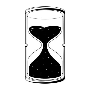 Soyut El Çizimi Kum Saati Kum Kumu Kum Kumu Kavramsal Tasarım Tasarımı Tasarım Tasarımı Beyaz Arkaplan Özeti