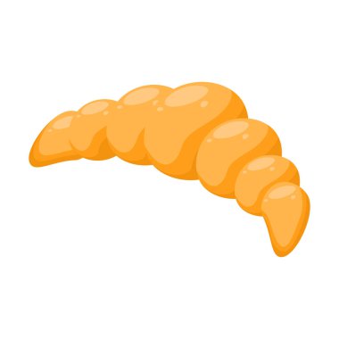 Soyut Flat Fast Food Kruvasan Yemek Arkaplan Vektör Tasarım Pişirme, Kahvaltı