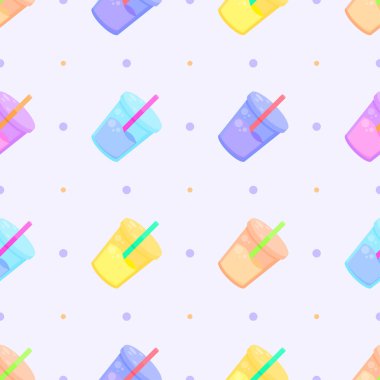 Kusursuz Desensiz Desen Özellikleri İçer Fincanlar Vektör Tasarım Arkaplan Resimleri Tekstil, Giysi, Hediye Paketi, Duvar Kağıdı, Pastel