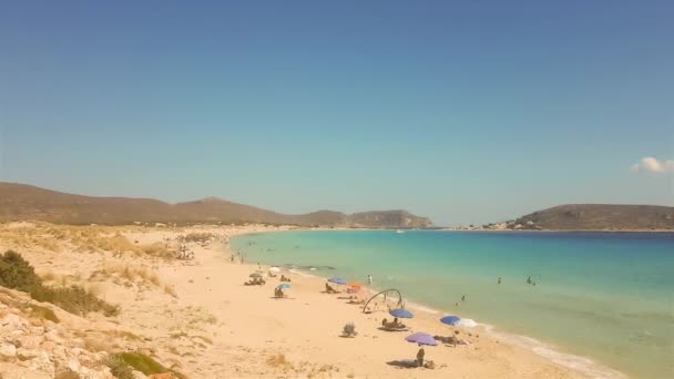 Playa Elafonisos Simos Grecia — Vídeo de stock