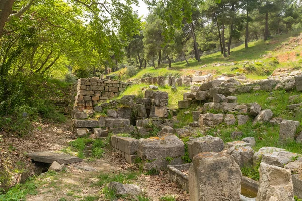 Ancient Ruins Amphireion Oropos Greece — Stockfoto