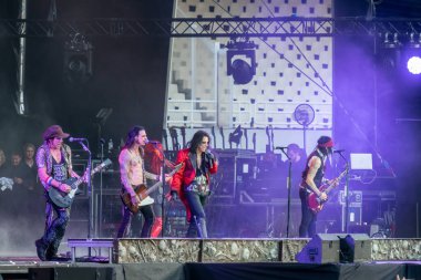 Atina, Yunanistan 6 Temmuz 2022. Alice Cooper gösterisi için Yunanistan 'da.