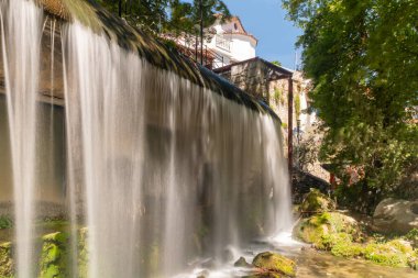 Waterfall at Livadeia in Greece. Long exposure.