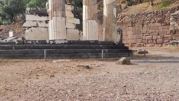 Complejo Templos Atenea Delfos Grecia — Vídeos de Stock