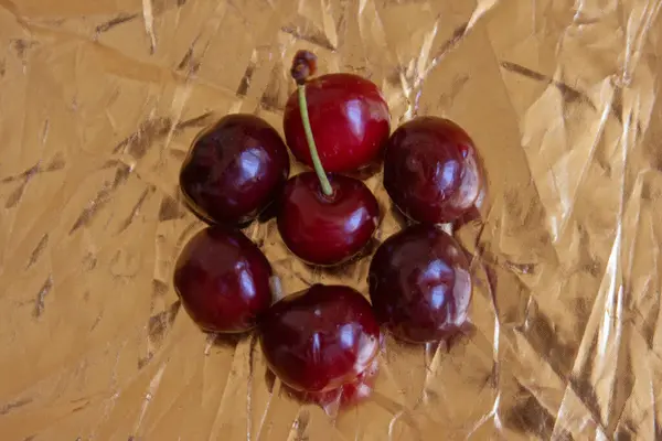 Foto Muestra Una Deliciosa Cereza Roja —  Fotos de Stock