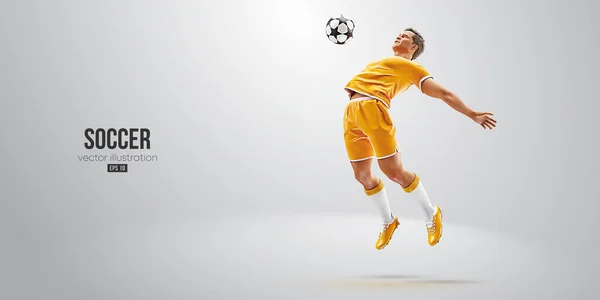 Futbolcu beyaz arka planda. Vektör illüstrasyonu