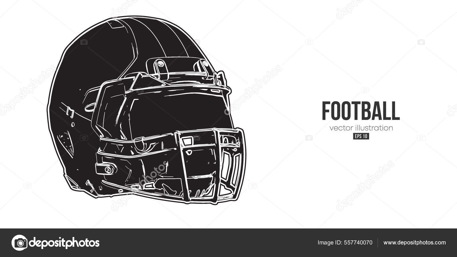 Abstract silhouette of a NFL american football player man in action  isolated white background. Vector illustration Stock Vector by  ©esquare.art.lab 557740070, image size:1600x900