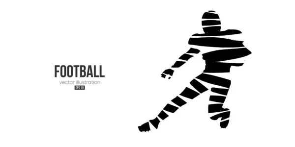Abstrakte Silhouette Eines Nfl American Football Spieler Mann Aktion Isoliert — Stockvektor
