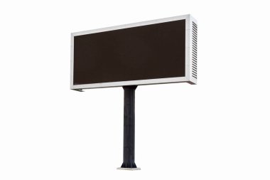 Beyaz arka planda izole edilmiş orta ölçekli skor tabelası stadyumu. kırpma yolu kullan