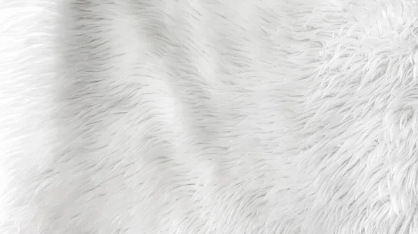 Close White Fur Texture Background Abstract Pattern — Fotografia de Stock
