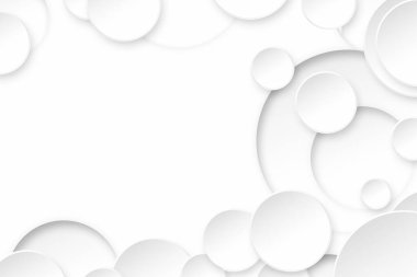 Modern soyut beyaz daire arka planı. Lüks ve geometrik şekil doku elementleri.