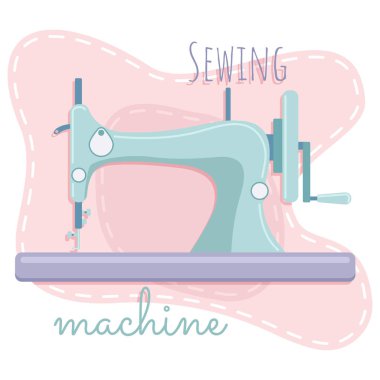 Dikiş makinesi el yapımı, el işi dikiş dikme makinesi.