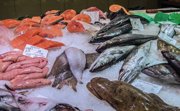 Fresh fish in a market.