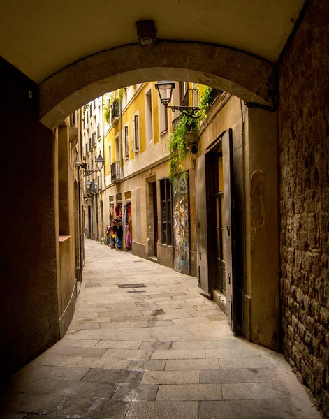 Alley Gothic Quarter Barcelona — Stock Photo, Image