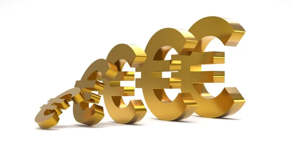 Gold Euro Symbol — Stockfoto