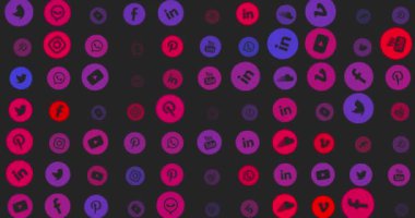 Social Media Logos Background 4K